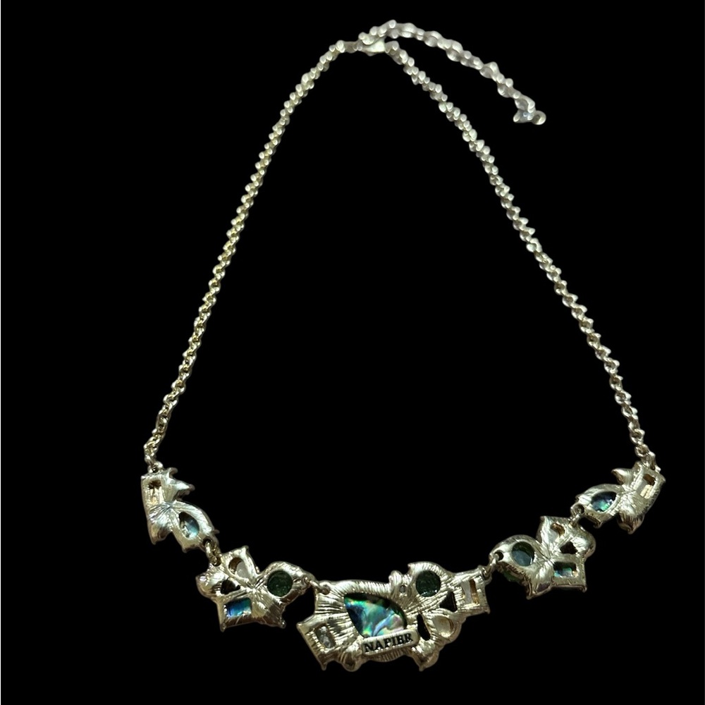 Napier Multicolor Crystal Statement Necklace - image 3